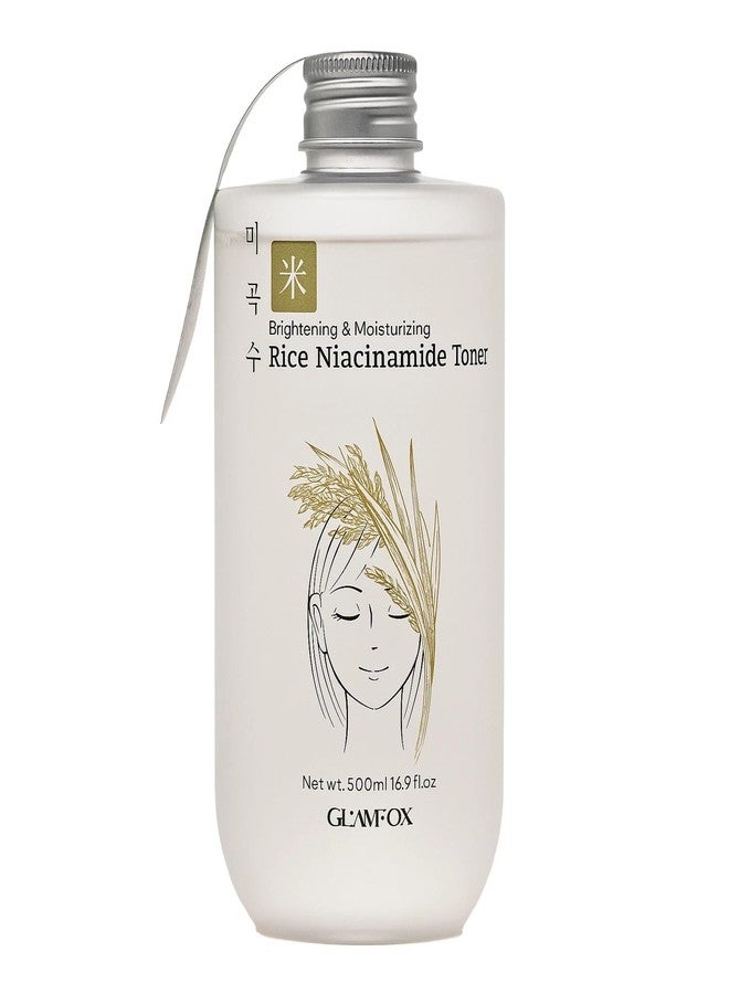 Glamfox Rice Niacinamide Toner, Korean Rice Extract, Brightening & Hydrating Face Toner, 16.9 fl oz - Image 1